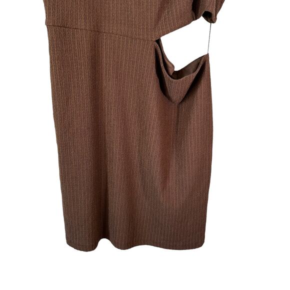 Sophie Rue New Womens Side Cut Out Sleeveless Mini Dress Choc Brown XL Party Y2K - Picture 5 of 11